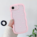 QLTYPRI Bow Case for iPhone 13/iPhone 14 Wavy Fame, Pink