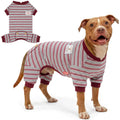 KYEESE Striped Dog Pajamas for Medium Large Dog Stretchy Onesie Daily Wear