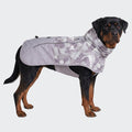 Spark Paws Dog Raincoat, Waterproof Windproof Rain Jacket, for Small Medium Large Extra Large Dogs, Reflective Breathable Full-Body Coverage Dry Suit - Neon White Navy Blue, 2XL
