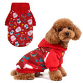 EXPAWLORER Fall Dog Hoodie,Soft Dog Sweater,Winter Autumn Fleece Sweatshirt with Pattern,Pet Clothes Outfits for Puppy,Cat, Small Medium Large Dogs