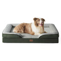 Bedsure Orthopedic Dog Bed Medium Size Dogs - Washable Small Medium Dog Cat Bed Waterproof, Comfort Cats Couch Sofa with Washable Removable Cover, Pets Bed with Nonskid Bottom, Grey, 28"