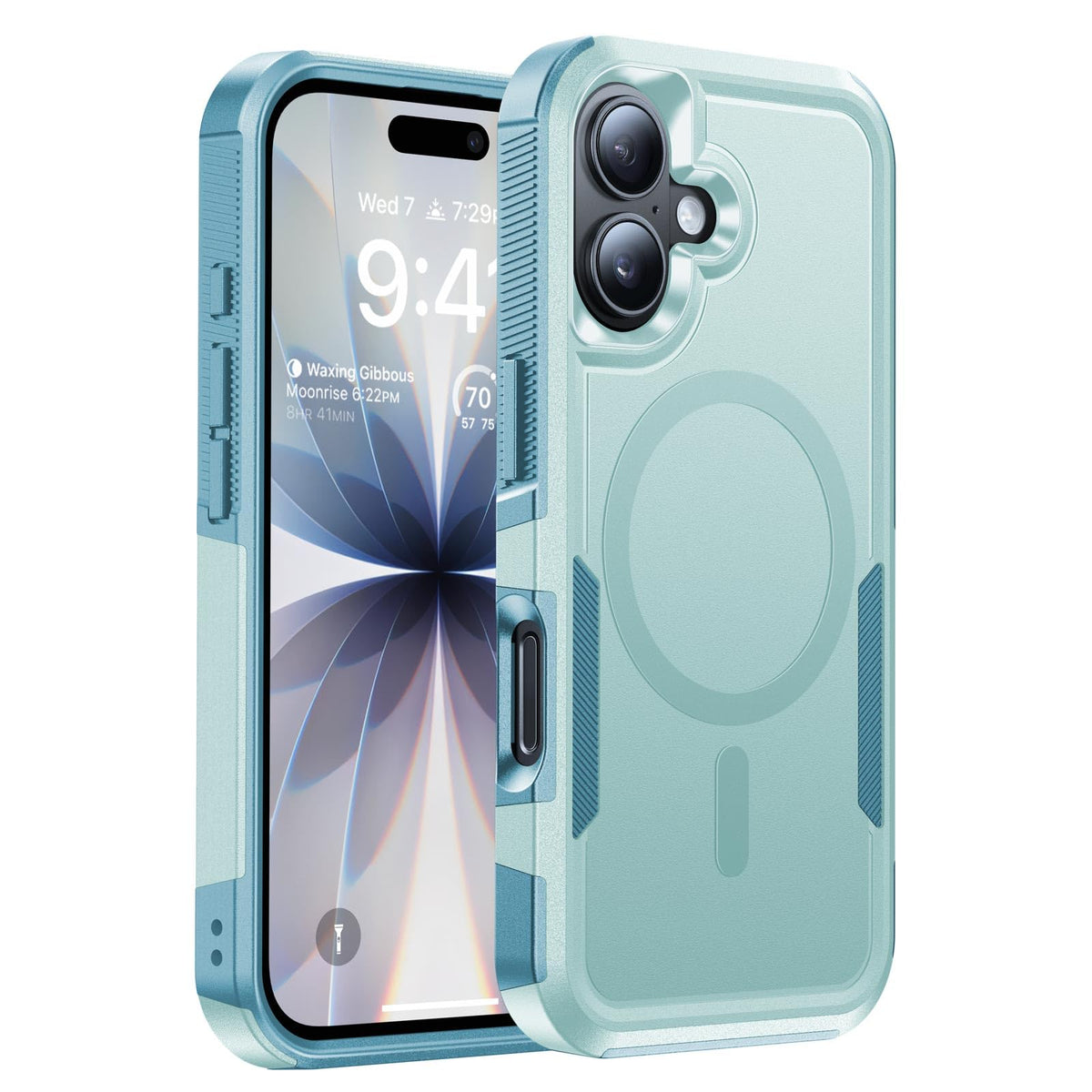 Magnetic for iPhone 17 Case Rugged Dual-Layer Shockproof Black