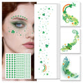 Halloween Glitter Freckle & Gems, Face Tattoo for Women Makeup Decorations