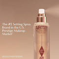 Charlotte Tilbury Airbrush Flawless Setting Spray - Ultra-Fine Hydrating Mist to Prime & Set Makeup Up to 16Hr – Soothes and Blurs Skin, Waterproof, Wedding Makeup