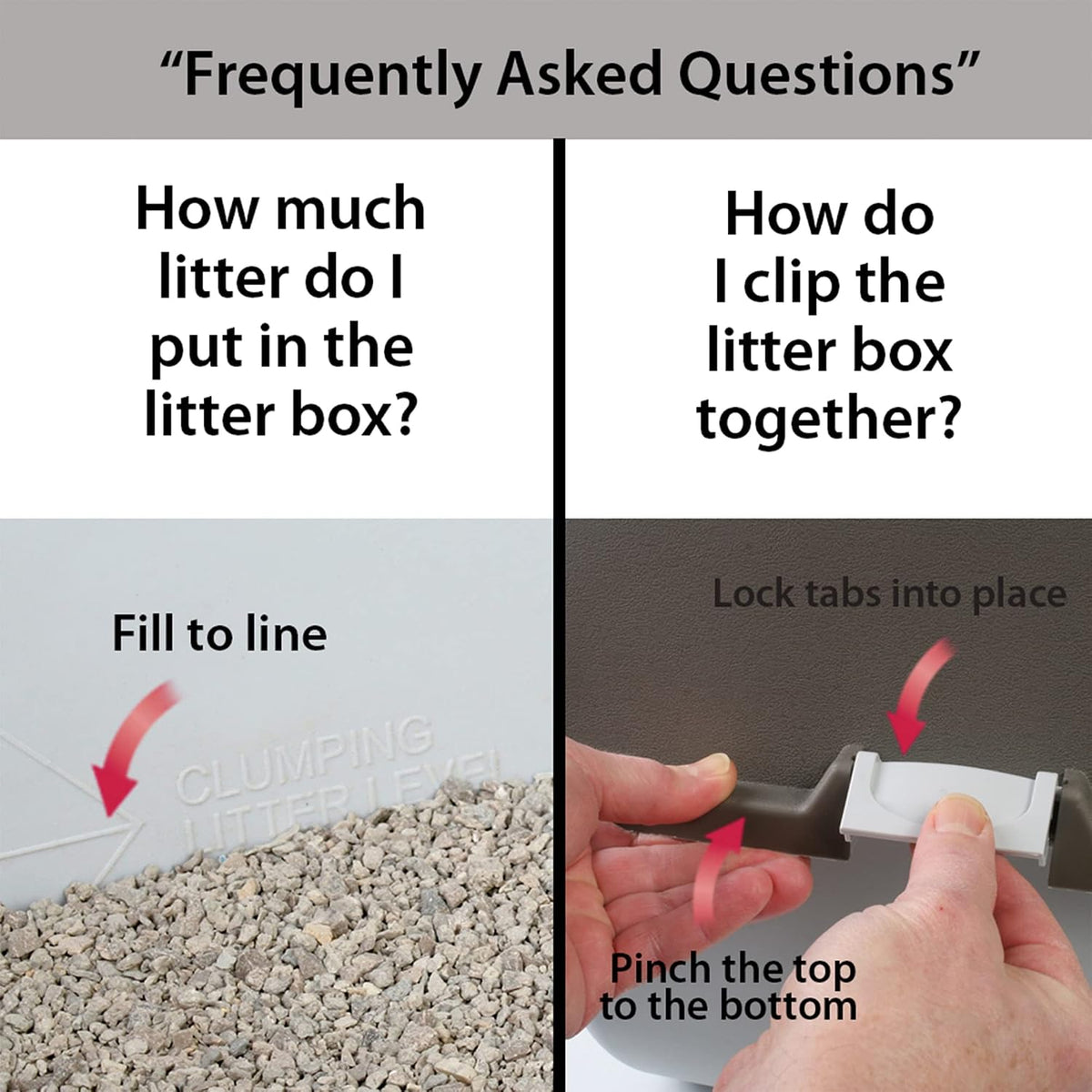 Self Cleaning Litter Box, Roll 'N Clean Litter Box, Regular Size for Kittens and Cats 10 lbs and Under, Taupe Top with Grey Base