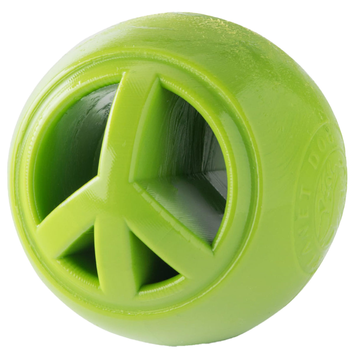 Outward Hound by Planet Dog Snoop Dog Toy – Treat‑Dispenser Puzzle Ball, Interactive Slow Feeder, Medium to Large Dogs, Bouncy & Mint-Infused, Blue, 5"