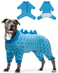 CuteBone Dinosaur Costume Dog Pajamas, Stretchy Spandex Crystal Velvet Sleepwear Coat for Small Dogs, Soft & Warm Pet Outfit Clothes for Cold Weather, Cozy Pullover Design COSP05XXL