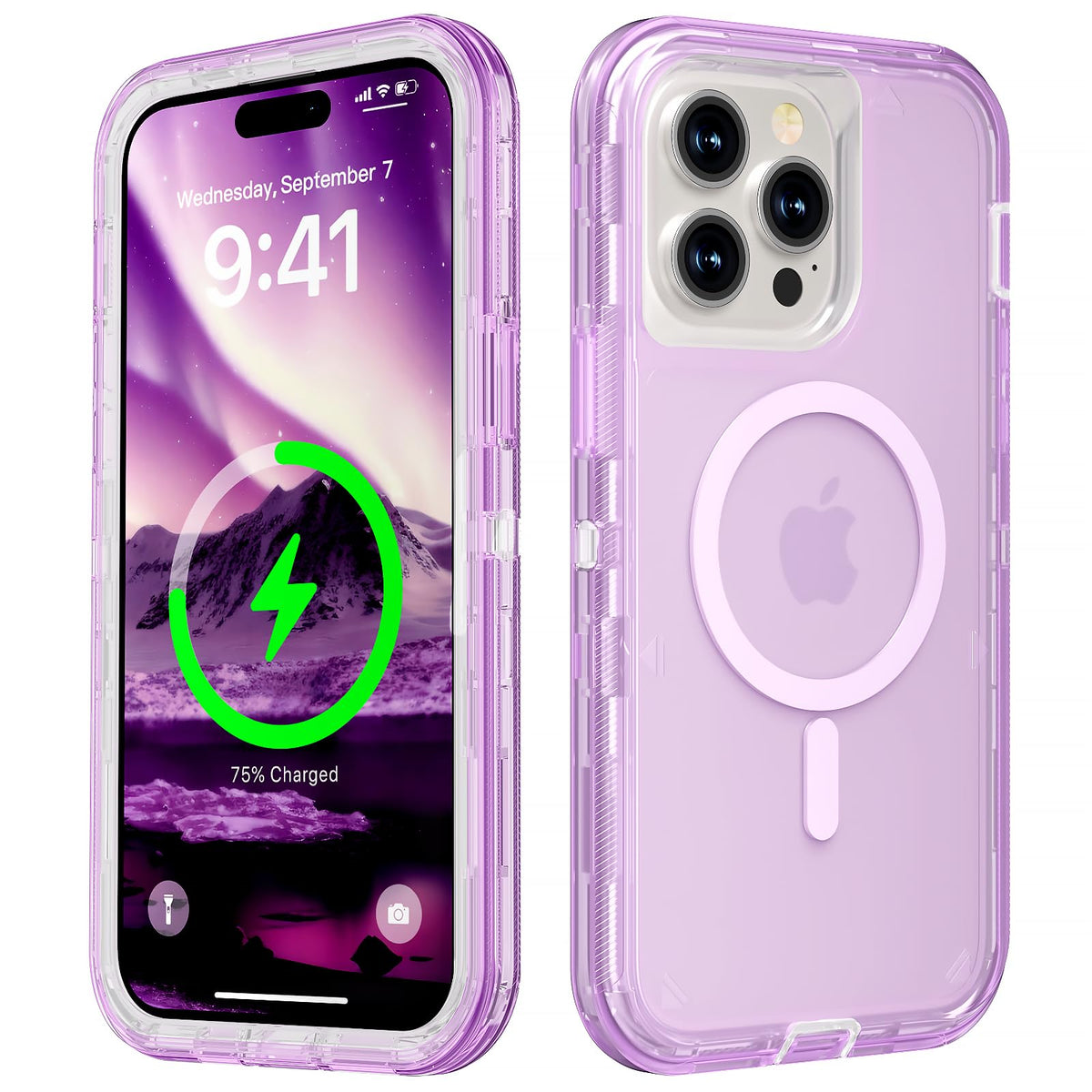 Follaroma Magnetic for iPhone 16 Plus Case, Heavy Duty Phone Cases, Clear