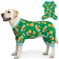 KYEESE Dog Christmas Pajamas for Small Dog Velvet Onesie with Red Snowflake