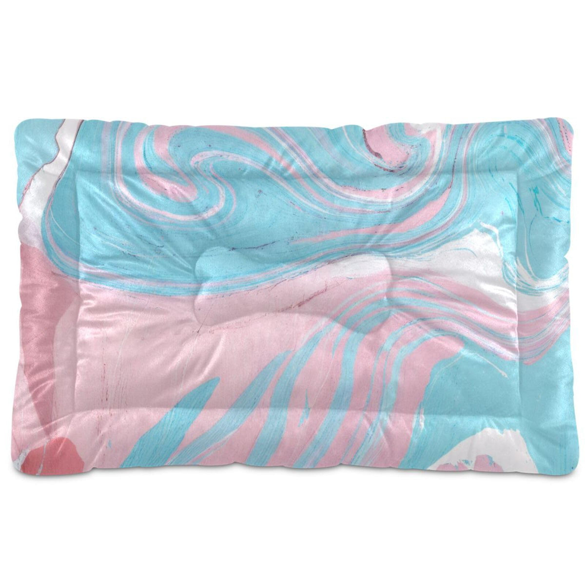 Blueangle Christmas Snowflakes Pet Bed Soft Crate Mat,Washable Dog Crate Bed Cushion Anti-Slip,Pet Mattress for Small Medium Dogs and Cats Kennel Pad, 36x24inch