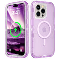 Follaroma Magnetic for iPhone 16 Plus Case, Heavy Duty Phone Cases, Clear