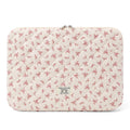 Puffy Laptop Sleeve 13 Inch Cute Quilted Laptop Protective Case Padded Floral Computer Sleeve for MacBook (A-Blue, 13 Inch)