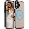 LOHASIC for iPhone 17 Leather Case, Magnetic Phone Case 6.3", Vintage Brown