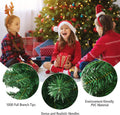 Goplus 7ft Upside Down Christmas Tree, Artificial Xmas Tree with Metal Stand, 1000 Branch Tips, Green Inverted PVC Tree for Indoor Outdoor Holiday Decoration