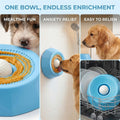 Dog Licking Bowl with Rolling Ball,Dog Lick Bowl for Dogs&Cats,Slow Feeder Dog Bowl with Strong Suction Base for Wet Food,Yogurt,Bone Broth&Liquid Treats