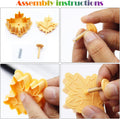 Cake Leaves Baking Pie Crust Cutters Set of 4 Random Color