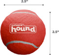 Outward Hound Squeaker Ballz – Squeaky Tennis Balls for Dogs Under 50 lbs, Interactive Dog Toy for Fetch & Training, Medium (2.5"), 4‑Pack