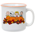 Silver Buffalo Peanuts Snoopy Fall Leaf, Wide Rim Ceramic Mug, 16oz