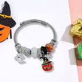 Charm Bracelets for Womens,Exquisite Cute Cartoon Friendship Silver Bracelets Stainless Steel Bangle, Womens Jewelry Suitable for Holiday Gifts and Birthday Gifts