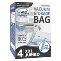 Cozy Essential Vacuum Storage Bags, 80% Compression Vacuum Seal Space Saver Plastic Packaging Bags for Clothes, Blankets, Pillow, Bedding, Comforters, Sealer Clothing Storage,20 Combo