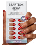 BTArtbox Press On Nails, Cream Puff, Short Almond, Ombre Off White, 32Ct | 2+ Weeks Wear, Salon-Quality Natural Nails, 10-Minute Easy Daily Application, Fast Removal, 16 Sizes, All-in-One Complete Kit