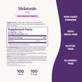 Natrol Melatonin 10mg Fast Dissolve Tablets - Strawberry Flavor, 100 Count, Sleep Aids for Adults, Fast Dissolve Melatonin for Adults, 100-Day Supply