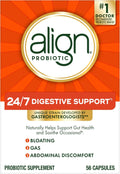 Align Probiotic, 24/7 Digestive Support*§, Probiotics for Women and Men, Probiotics for Digestive Health, Men and Womens Probiotic Capsules Help Relieve Occasional Bloating & Gas*, 56 Capsules