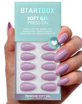 BTArtbox Press On Nails Square - Solid Pink Short Press On Nails with Glue for Women, Opaque Soft Gel Glue On Nails in 16 Sizes - 32 Stick On Nails Kit, Yoga