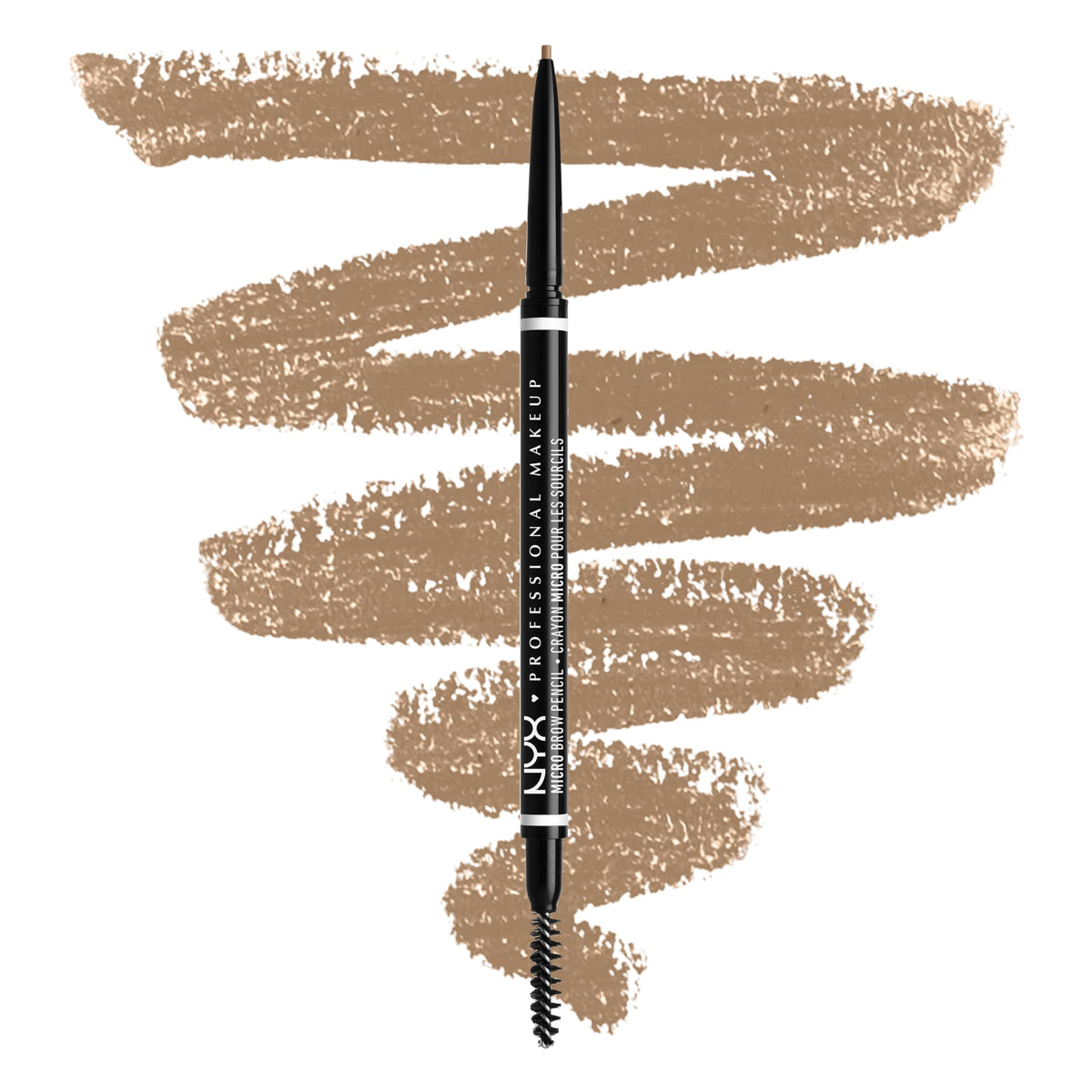 NYX PROFESSIONAL MAKEUP Micro Brow Pencil, Precise Eyebrow Pencil - Black