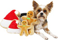 Midlee Christmas Sugar Cookie Plush Dog Toy (Gingerbread Man, Small)