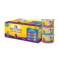 Wellness Complete Health Pate Variety Pack Adult Canned Wet Cat Food, Natural, Protein Rich, Grain Free, Seafood Favorites, 3 oz, Pack of 24 Cans
