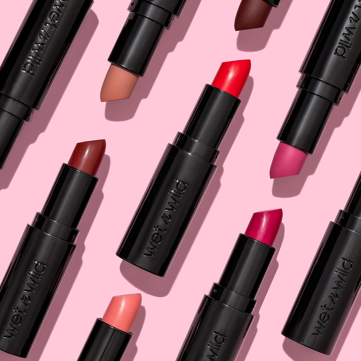 wet n wild Mega Last Matte Lip Color, Semi Matte Hyaluronic Acid Infused, Long Lasting Full Coverage for a Nourishing Pout, Cruelty-Free & Vegan - Skin-ny Dipping