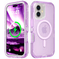Follaroma Magnetic for iPhone 16 Plus Case, Heavy Duty Phone Cases, Clear