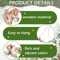 Yookeer 24 Pcs Angel Ornaments for Christmas Tree Wood Hanging Decorations