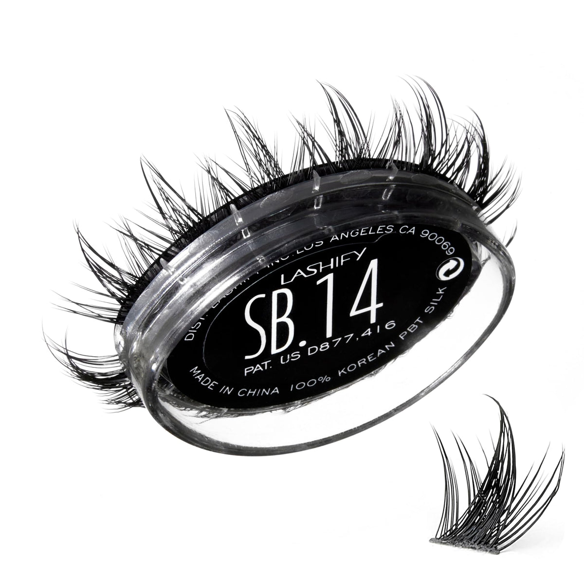 Lashify Star Burst 16mm Gossamer DIY Eyelash Extensions Refill, The Ultimate Multi-Length Multi Layered Lash, Black, Easy False Lashes