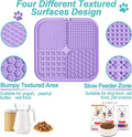 LUKITO Lick Mat for Dogs & Cats 2 Pack, Slow Feeder Licking Pad with Suction Cups for for Anxiety Relief and Boredom Reducer, Perfect for Bathing Grooming