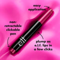 e.l.f. Pout Clout Lip Plumping Pen, Pinky Out | Nourishing Lip Balm For Sheer Color & Shine, Plumps & Moisturizes, Vegan & Cruelty-Free