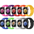 10 Pack Silicone Sport Bands Compatible with Apple Watch Band Women Men