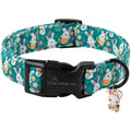 ARING PET Fall Dog Collar-Cotton Maple Leaves Dog Collar for Small Dogs, Adjustable Lightweight Dog Collars with Quick Release Buckle for Small Medium Large Dogs