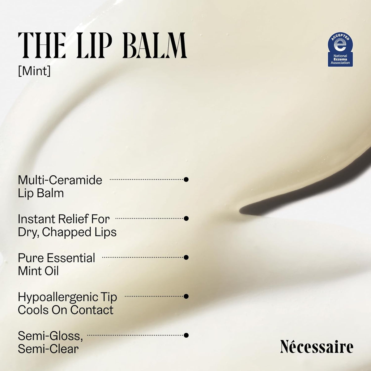 The Lip Balm. Hydrating Hyaluronic Acid Lip Balm. Niacinamide + Shea Butter | For Women & Men. With Ceramides, Non-Comedogenic. Relieves Dry, Chapped Lips. 15ml / 0.5 fl oz.