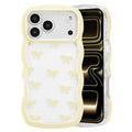 QLTYPRI Bow Case for iPhone 13/iPhone 14 Wavy Fame, Pink