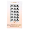 Velour-Xtensions™ Lash Clusters, 18 Individual Cluster Eyelash Extensions, Lightweight & Fluffy Lash Extensions, Soft & Comfortable Eyelash Clusters, Natural Lashes All Eye Shapes (Volume)