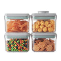 Pop Airtight Food Storage Containers with Lids for Kitchen Pantry Organizing Stackable Container for Cereal Snack Flour Sugar Coffee Spaghetti -12 Pcs(1.2, 2.0, 2.7, 3.3qt)*3