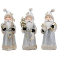 Hodao Santa Claus Decorative Figurine - Home Decor - Autumn Thanksgiving - Handcrafted - Perfect Choice for Christmas Home Decor and Indoor Holiday Display(3 PCS) (Red)