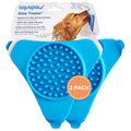 Aquapaw Lick Mat for Dogs with Suction Cups - XL, Blue, 1-Pack - Slow Feeder Lick Pads for Dogs & Grooming Enrichment - Food Mat for Peanut Butter Treats