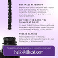 Lilac St - Eternal Bond (Black) Lash Glue & Lash Crystal Coat - Long Lasting & Fast Drying Lash Glue - Sealant for Extended Lash Wear, Reduce Stickiness & Keeps Lashes Clean - Waterproof, Vegan