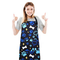 Dog Grooming Waterproof Apron with 2 Pockets, Cute Animals Puppy Dog Pets Apron