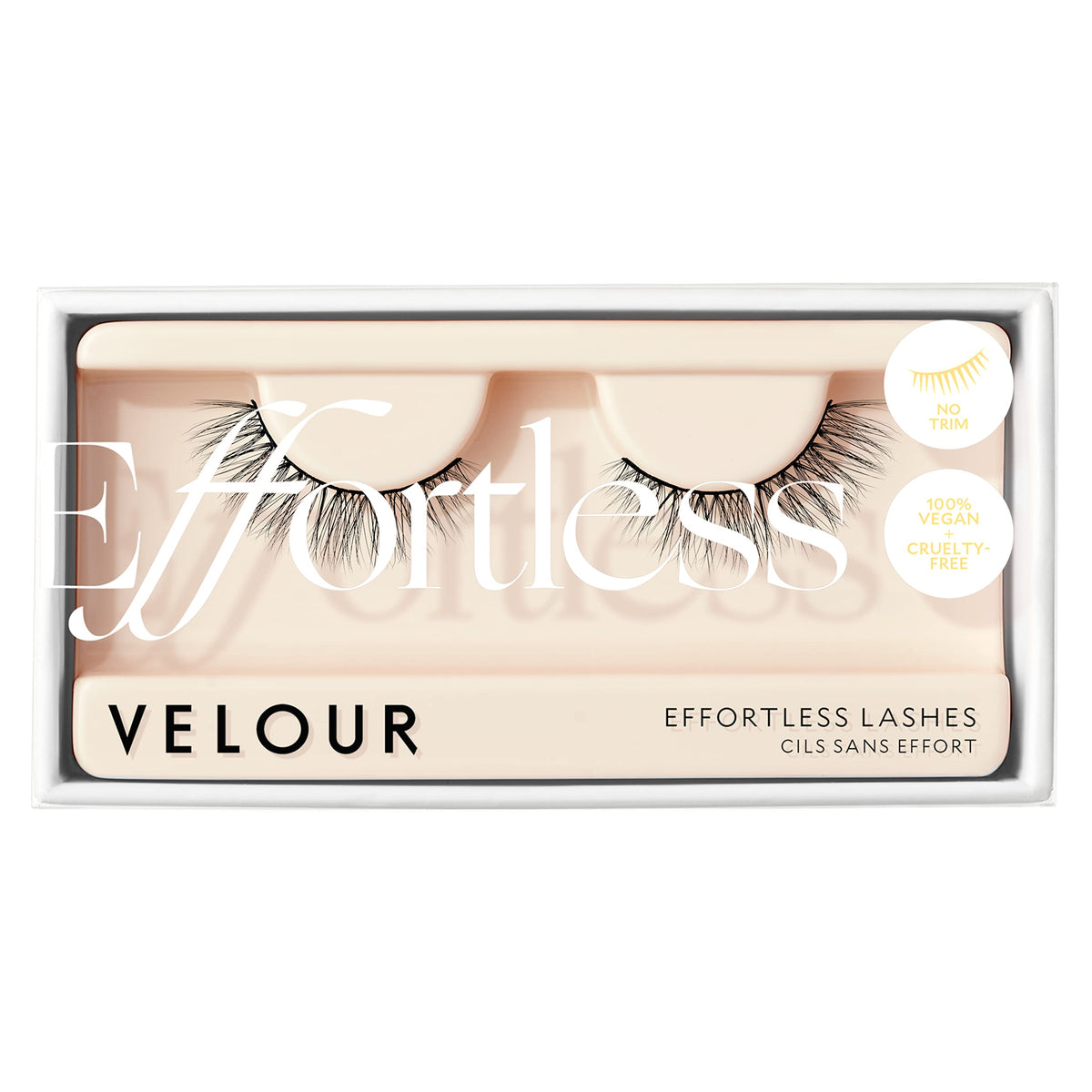 Velour Effortless Lashes, Natural Looking False Eyelashes, Fluffy & Lightweight No Trim Eyelashes, Reusable Fake Lashes For All Eye Shapes, Vegan & Cruelty-Free, Lash Glue not Included (Final Touch)