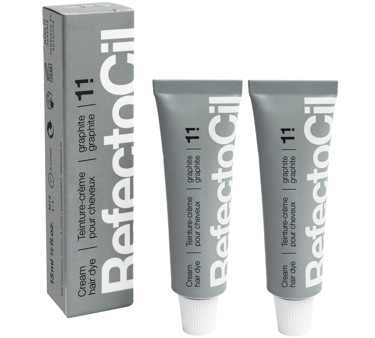 RefectoCil Cream Hair Dye 2-Pack – Professional Long-Lasting Hair Tint | Twin Pack for Regular Users and Salons – Use With 3% Developer (Sold Separately)