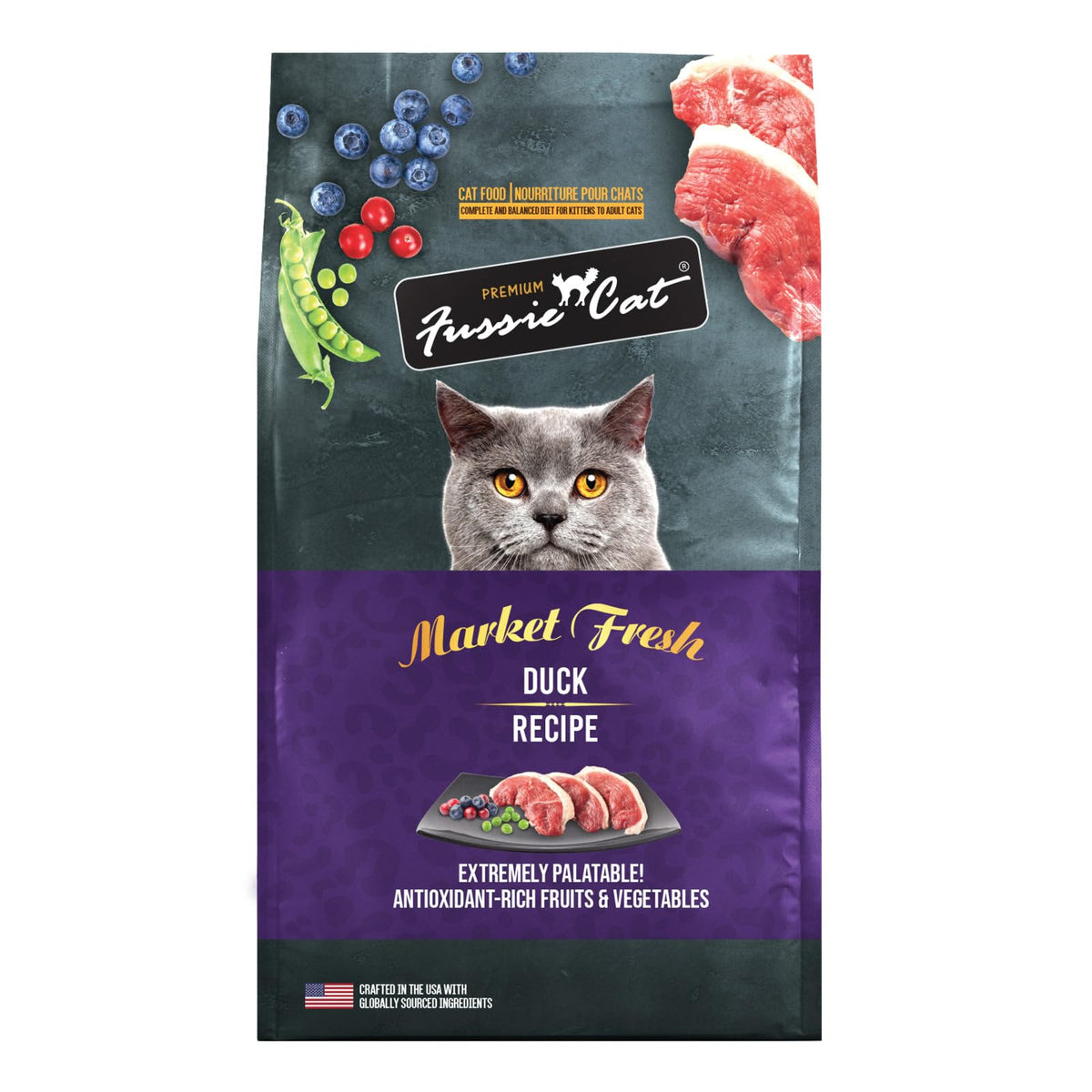 Fussie Cat Market Fresh Salmon Recipe, Dry Cat Food, 3.5lb Bag